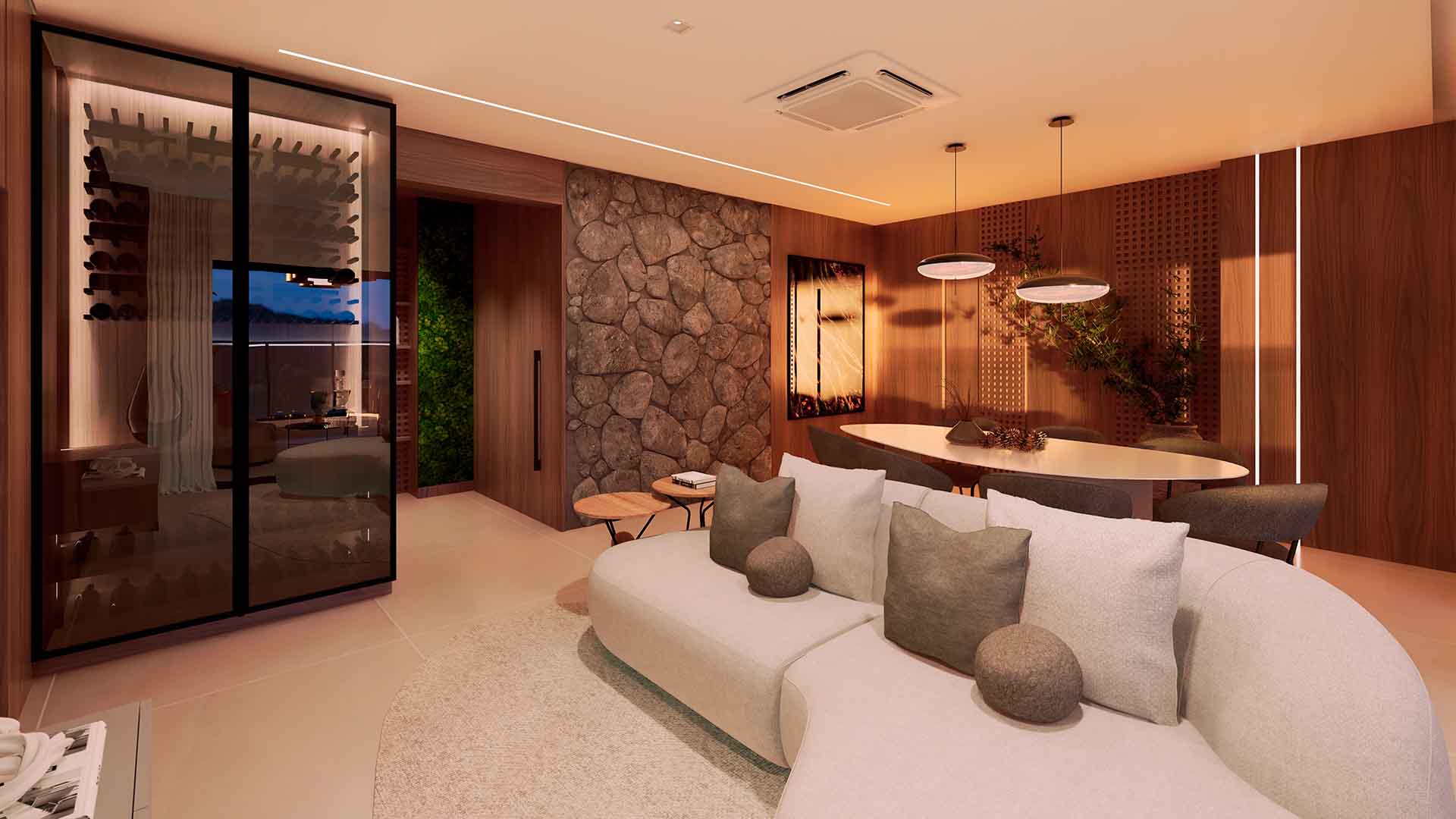 Sala decorada