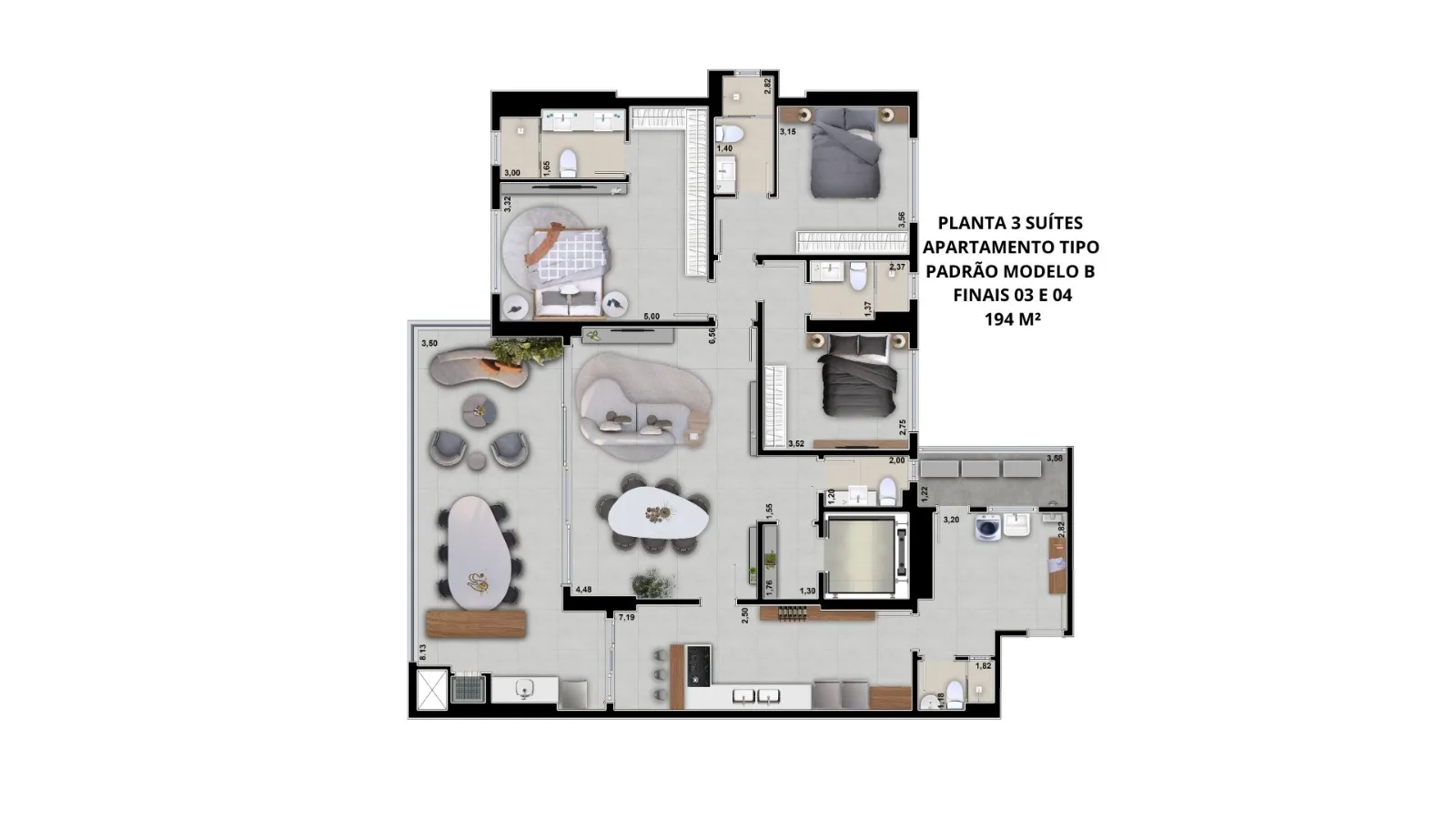 Apartamento Padrão  modelo B