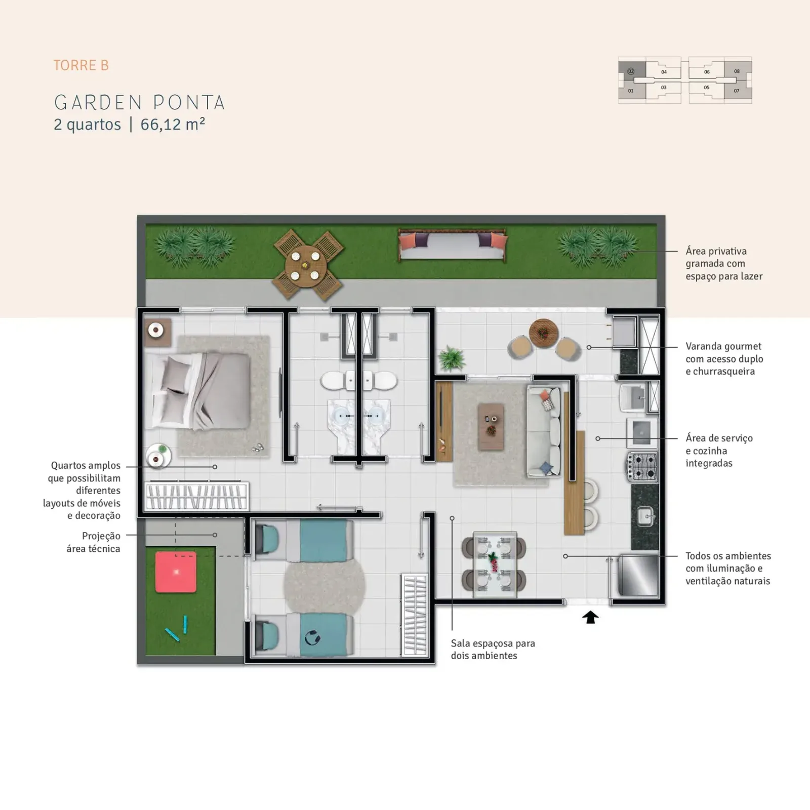 Torre B | Garden Ponta 