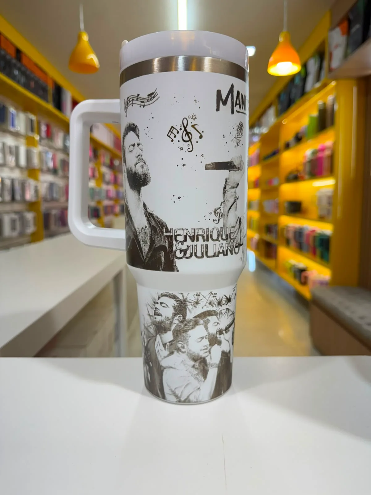 Copo 1200 ML Personalizado a Laser do Henrique & Juliano