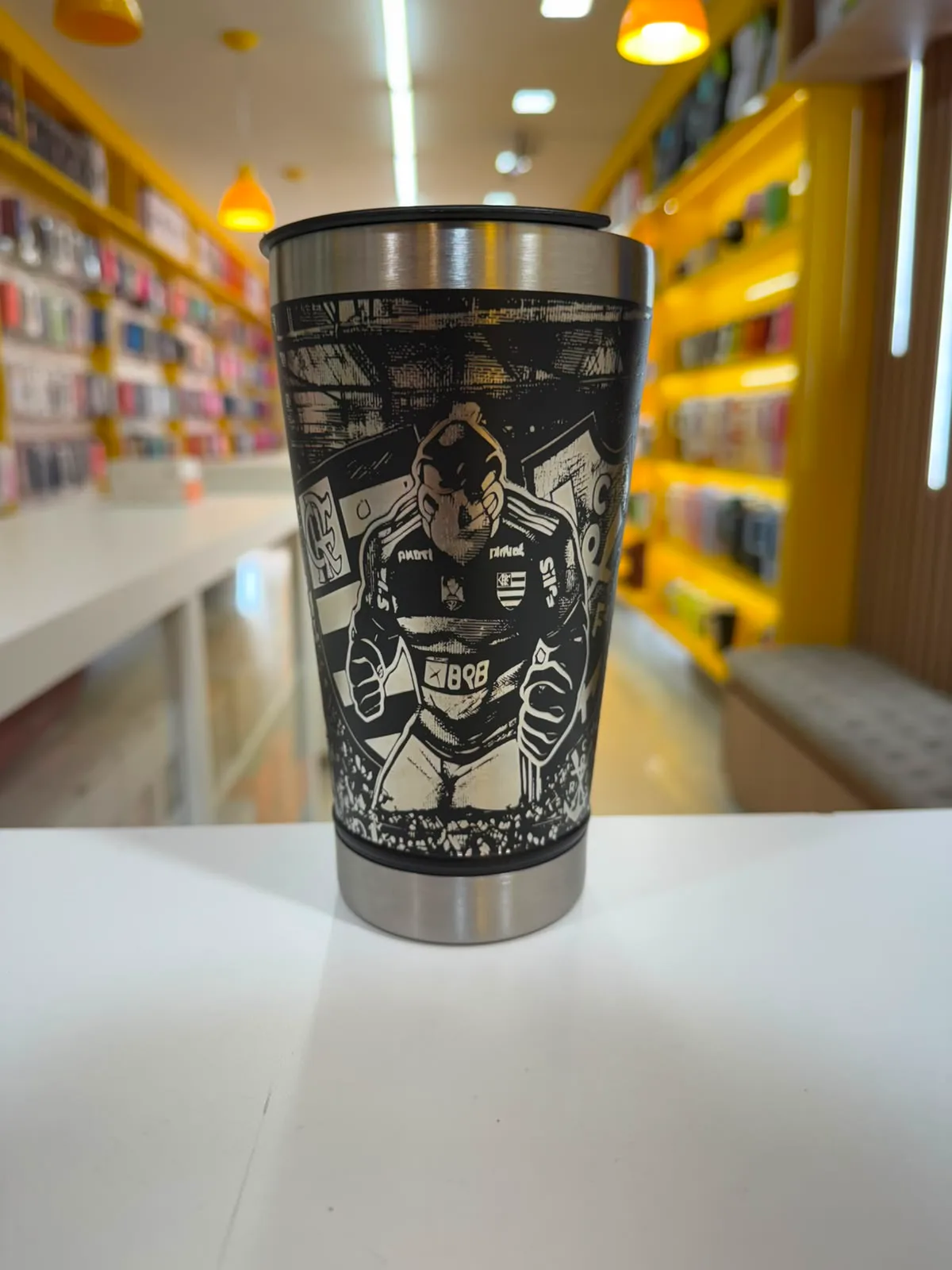 COPO 500ML FLAMENGO (PRETO)