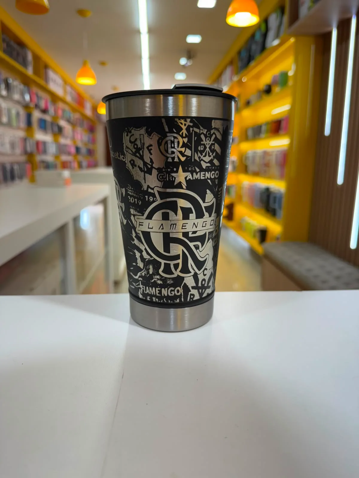 COPO 500ML FLAMENGO (PRETO)